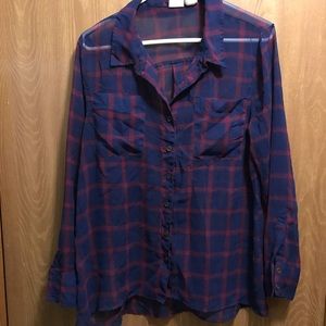 Plaid blouse